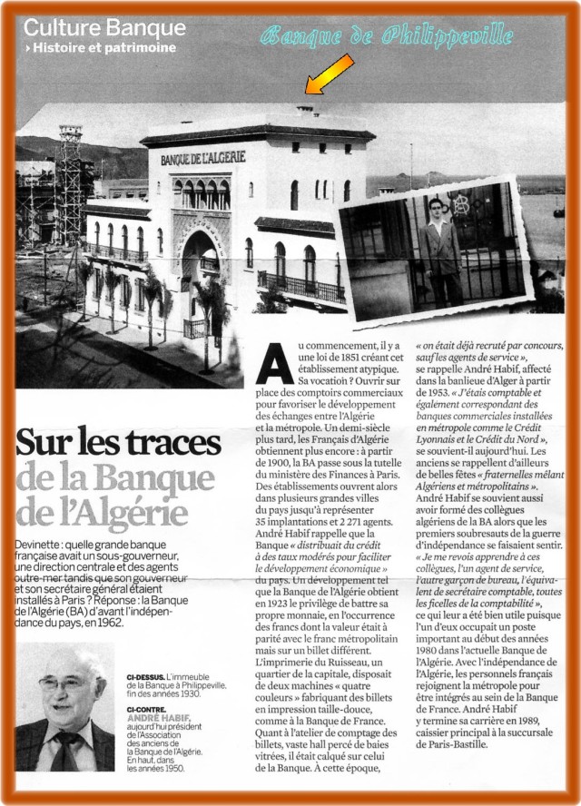 Banque d'Algérie à Philippeville
